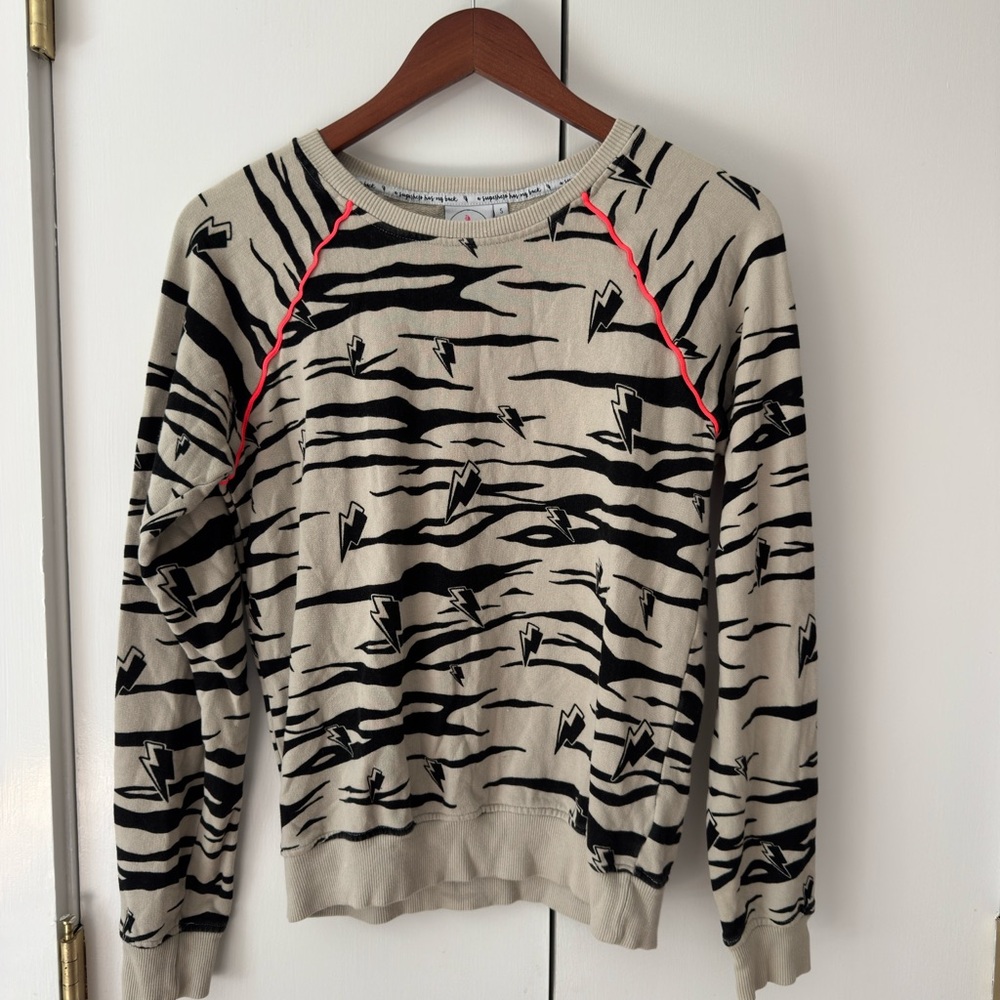 Scamp & Dude Tiger Print Sweatshirt Size Small
